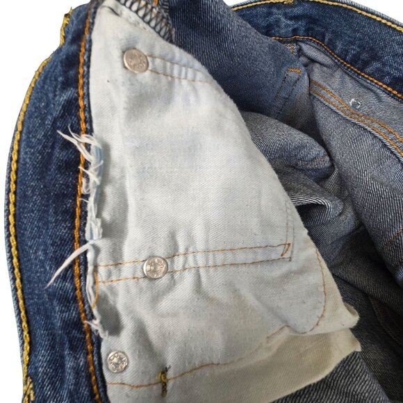 Levis Mens 505 Jeans Regular Fit Straight Leg Denim Jeans W38 L29 CM2100 - Picture 4 of 10